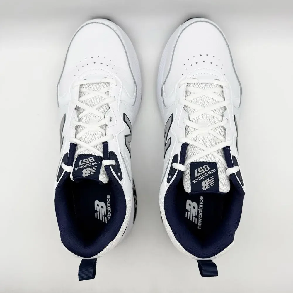 New Balance Mens 857v3 Athletic Shoes Size 7.5 XW 4E White Navy Blue NIB